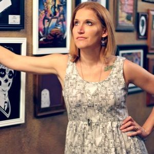 Her Universe Doctor Who Villains Black and White Dress